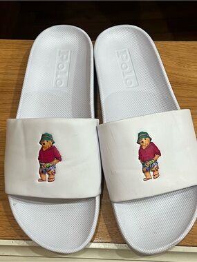 Polo Ralph Lauren Cayson bear pool slides